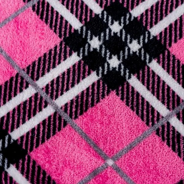 Плед PAVLine FREEDom Клетка Black Pink 150x200
