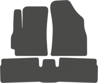 Комплект ковриков для авто Alicosta 2438_1_сер для Omoda C5 I SUV/Рестайлинг + задний ряд 2023-н.в. (EVA соты, серый) - 