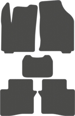 Комплект ковриков для авто Alicosta 2440_1_сер для Omoda S5 I седан 2023-н.в. (EVA соты, серый) - 