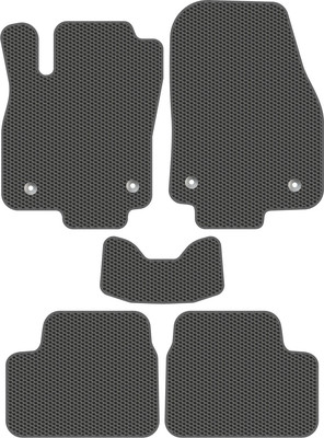 Комплект ковриков для авто Alicosta 0998_1_сер для Opel Astra III купе/H 2005-2014 (EVA соты, серый) - 