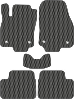 Комплект ковриков для авто Alicosta 2443_1_сер для Opel Astra III хэтчбек 5 дв/L48 2004-2011 (EVA соты, серый) - 