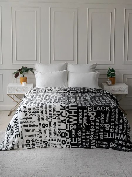 Плед PAVLine FREEDom Black & White 150x200