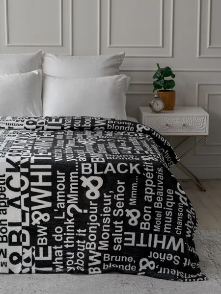Плед PAVLine FREEDom Black & White 150x200