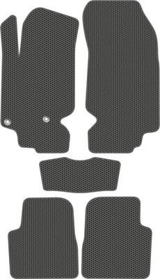 Комплект ковриков для авто Alicosta 1813_1_сер для Peugeot 2008 (U) II SUV 2019-н.в. (EVA соты, серый) - 