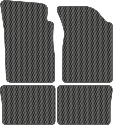 Комплект ковриков для авто Alicosta 1110_1_сер для Renault Clio III хэтчбек 5 дв 2005-2011 (EVA соты, серый) - 