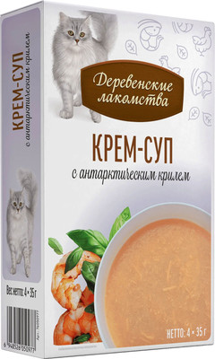 

Влажный корм для кошек, Крем-суп с морским угрем