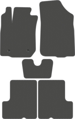 Комплект ковриков для авто Alicosta 2457_1_сер для Renault Duster I SUV/2WD 2010-2015 (EVA соты, серый) - 