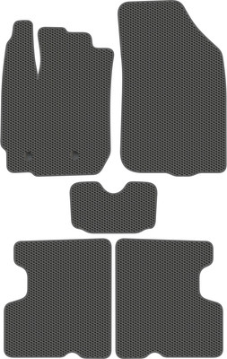 Комплект ковриков для авто Alicosta 1115_1_сер для Renault Duster I SUV/HS) 2015-2021 (EVA соты, серый) - 