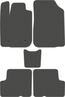 Комплект ковриков для авто Alicosta 1144_1_сер для Renault Logan I седан 2004-2016 (EVA соты, серый) - 