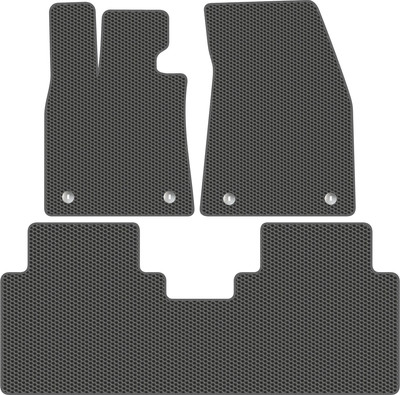 Комплект ковриков для авто Alicosta 2466_1_сер для Rising F7 I лифтбек 2023-н.в. (EVA соты, серый) - 
