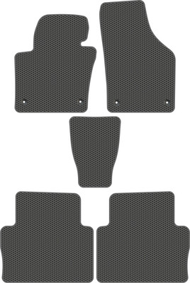 Комплект ковриков для авто Alicosta 2470_1_сер для SEAT Alhambra минивэн/7N 2010-2015 (EVA соты, серый) - 