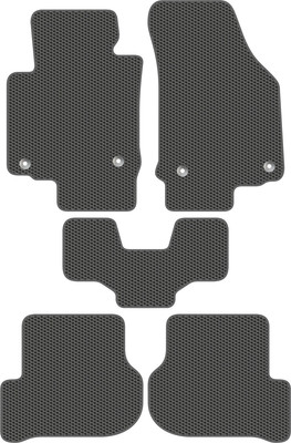 Комплект ковриков для авто Alicosta 1203_1_сер для Skoda Octavia II 2004-2013 (EVA соты, серый) - 