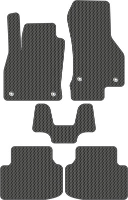 Комплект ковриков для авто Alicosta 2473_1_сер для Skoda Octavia III лифтбек/5E 2017-2020 (EVA соты, серый) - 