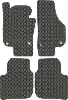 Комплект ковриков для авто Alicosta 2476_1_сер для Skoda Superb II 2008-2015 (EVA соты, серый) - 