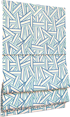 Римская штора Delfa Макси Digital Printed Sedef СШД-02М 562/012 (160x180, синий/бирюзовый) -