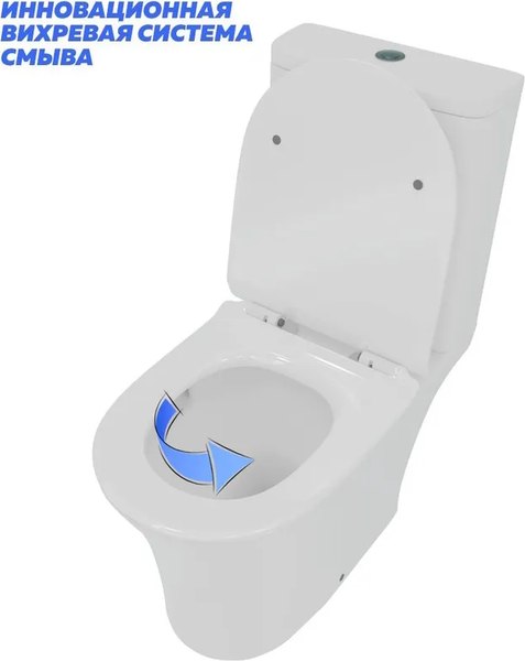 Купить Унитаз напольный Teymi Ritta Pro Vortex / T40811 в Минске