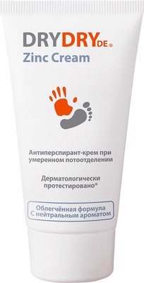 

Антиперспирант-крем, Цинк при умеренном потоотделении