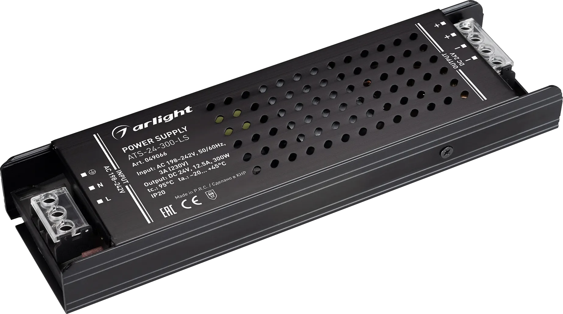 Блок питания для светильника Arlight ATS-24-300-LS 24V 12.5A 300W / 049066