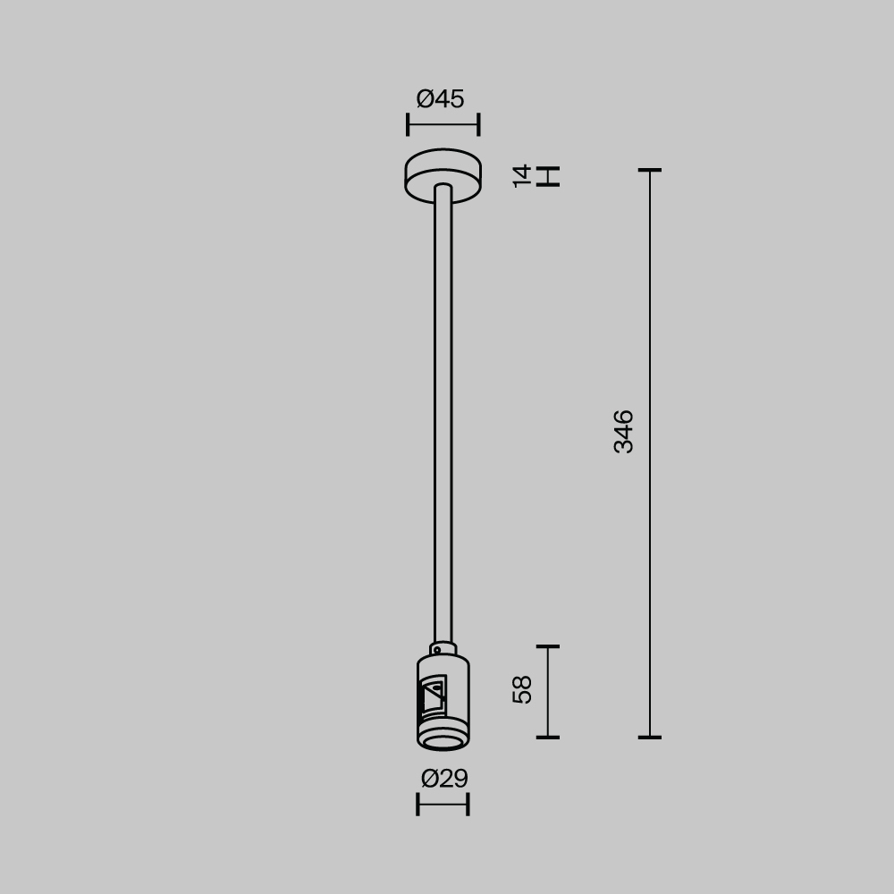 Потолочная база для трекового светильника Maytoni Medium TRA158C-B1-PT — фото 4