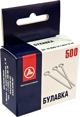 Набор булавок швейных Мосточлегмаш Одностержневая 1-30 (500шт) -