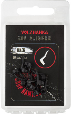 Лентяйка для крючков Волжанка Zig Aligner / LVZA-BL (10шт, черный) -