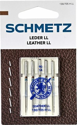 

Набор игл для бытовой швейной машины, 130/705H-LL Leather NM90