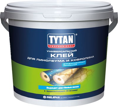 Клей для напольных покрытий Tytan Professional Для линолеума и ковролина 17417 (14кг) - 
