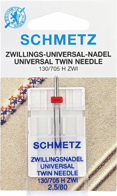 

Набор игл для бытовой швейной машины, 130/705H ZWL Twin Universal 80/2.5 мм
