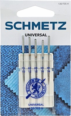 

Набор игл для бытовой швейной машины, 130/705H Universal ассорти 70(1)/80(2)/90(2)