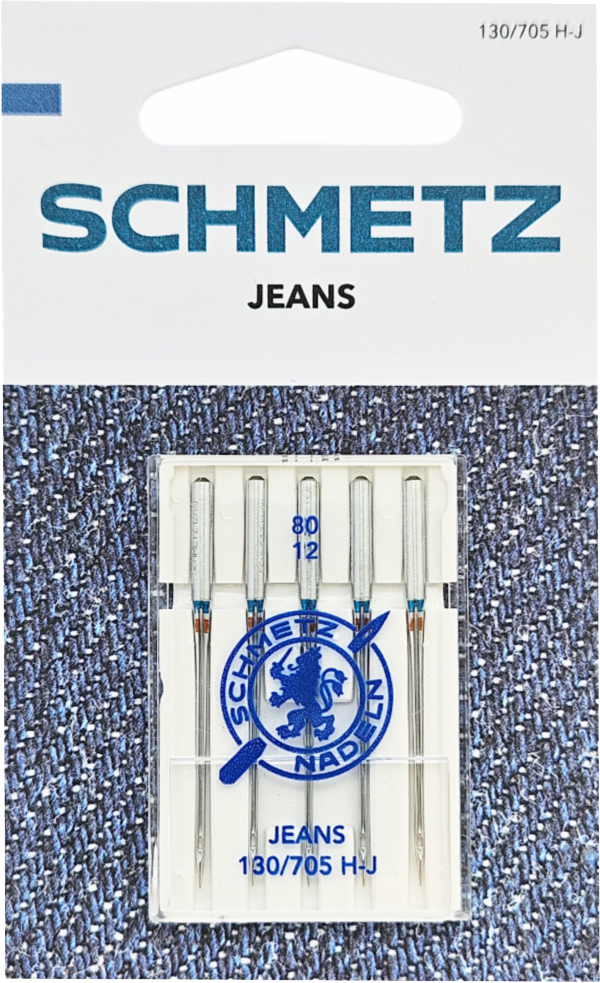 Набор игл для бытовой швейной машины Schmetz 130/705H-J Jeans NM80 (5шт)
