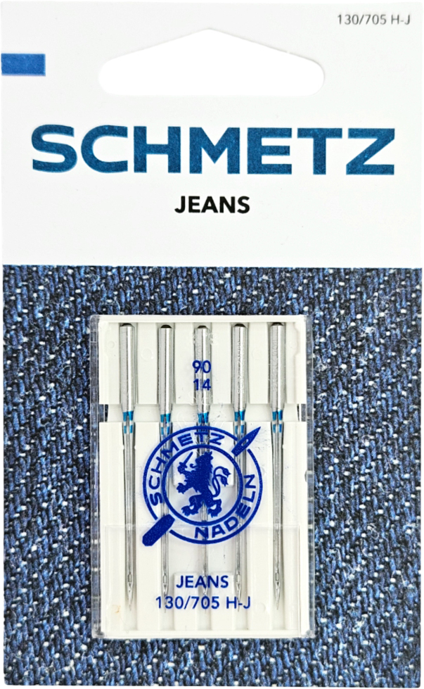 Набор игл для бытовой швейной машины Schmetz 130/705H-J Jeans NM90 (5шт)