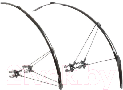 Крылья для велосипеда Zefal Shield R30 Set / 2540 (черный)