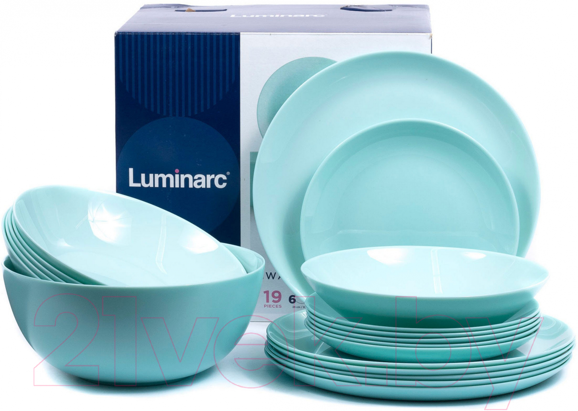 Набор столовой посуды Luminarc Diwali Light Turquoise P2947