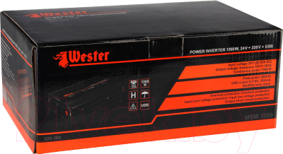 Автомобильный инвертор Wester MSW1300 / 77428