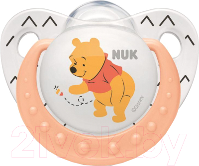 

Пустышка NUK, Белый;с разноцветным рисунком;оранжевый, Trendline Дисней Винни-пух / 10730214