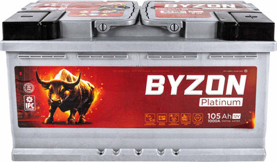 Автомобильный аккумулятор BYZON Platinum R+ / BYZ1050P (105 А/ч) - 