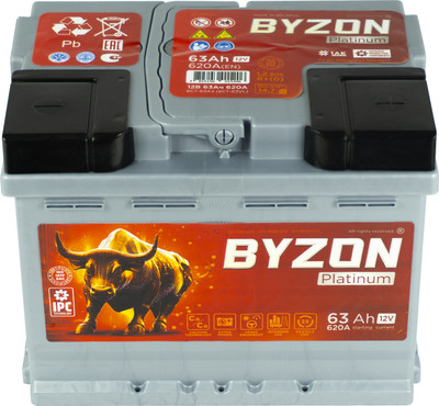 Автомобильный аккумулятор BYZON Platinum R+ / BYZ630P (63 А/ч) - 