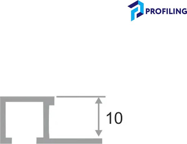 Уголок под плитку Profiling Алюминиевый ПО-П10х10 (2.7м, белый матовый)