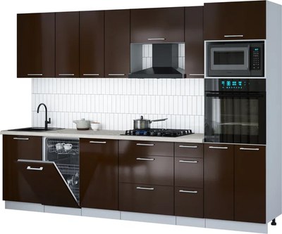 

Кухонный гарнитур, Мила Gloss 2.9-ПМ3