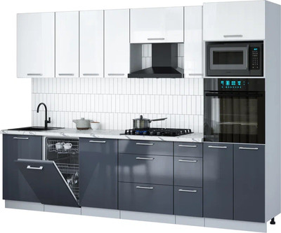 

Кухонный гарнитур, Мила Gloss 2.9-ПМ3