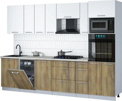 

Кухонный гарнитур, Мила Gloss 2.9-ПМ3