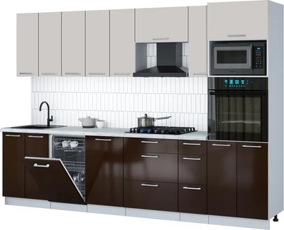 

Кухонный гарнитур, Мила Gloss 3.0-ПМ3