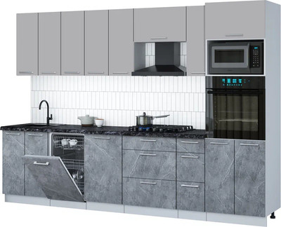 

Кухонный гарнитур, Мила Gloss 3.0-ПМ3