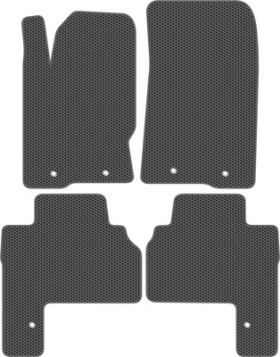 Комплект ковриков для авто Alicosta 2480_1_сер для SsangYong Actyon SUV/C100 2005-2013 (EVA соты, серый) - 