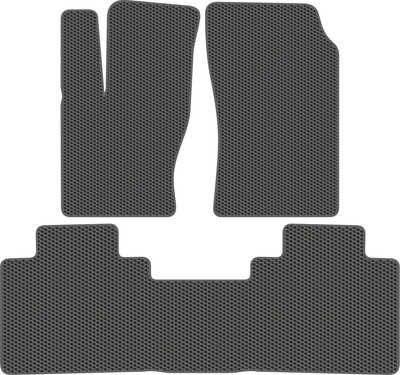 Комплект ковриков для авто Alicosta 2502_1_сер для Tank 500 I SUV 2021-н.в. + задний ряд (EVA соты, серый) - 