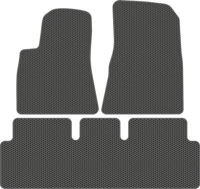 Комплект ковриков для авто Alicosta 1260_1_сер для Tesla Model 3 седан 2017-н.в. (EVA соты, серый) - 