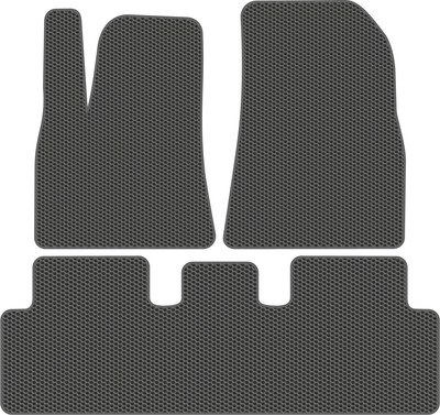 Комплект ковриков для авто Alicosta 2503_1_сер для Tesla Model 3 I седан/электро 2023-н.в. (EVA соты, серый) - 