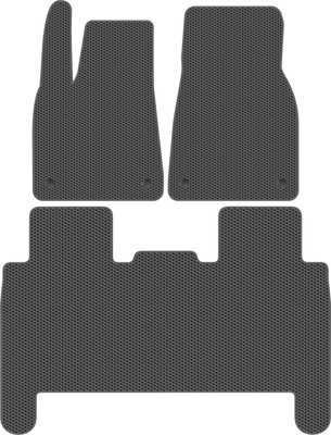 Комплект ковриков для авто Alicosta 1598_1_сер для Tesla Model X I SUV/5 мест 2015-н.в. (EVA соты, серый) - 