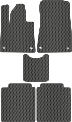Комплект ковриков для авто Alicosta 1862_1_сер для Voyah Passion I седан 2023-н.в. (EVA соты, серый) - 