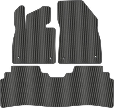 Комплект ковриков для авто Alicosta 1934_1_сер для Zeekr 001 I лифтбек/1 2021-н.в. (EVA соты, серый) - 